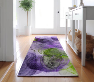 Piper Looms Mayfield Organic AMF513 Purple Machine Washable Area Rug Runner Lifestyle Image Feature