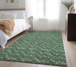 Piper Looms Mayfield Arrows AMF514 Green Machine Washable Area Rug Lifestyle Image Feature