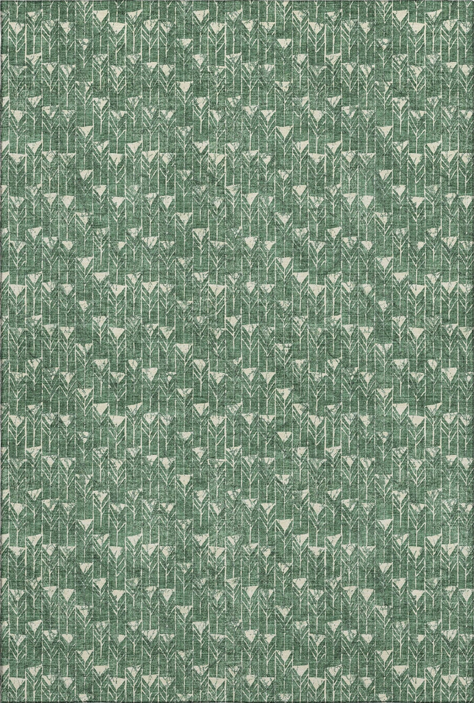 Piper Looms Mayfield Arrows AMF514 Green Machine Washable Area Rug main image