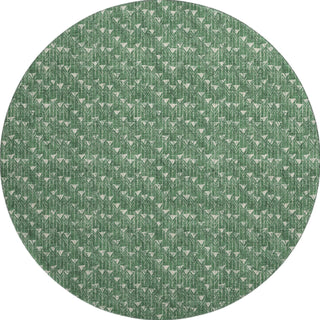 Piper Looms Mayfield Arrows AMF514 Green Machine Washable Area Rug Round Main Image