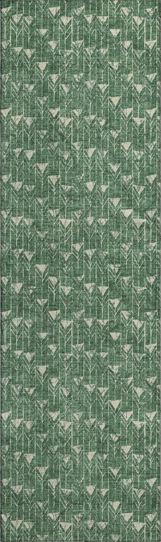 Piper Looms Mayfield Arrows AMF514 Green Machine Washable Area Rug Runner Main Image