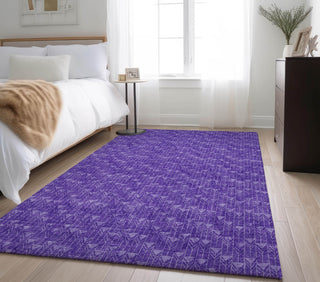 Piper Looms Mayfield Arrows AMF514 Purple Machine Washable Area Rug Lifestyle Image Feature