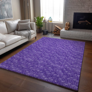 Piper Looms Mayfield Arrows AMF514 Purple Machine Washable Area Rug Lifestyle Image Feature
