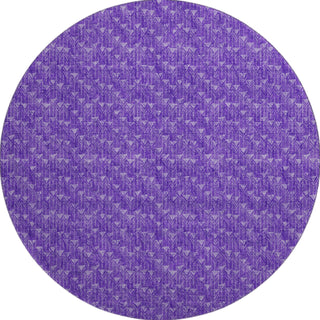 Piper Looms Mayfield Arrows AMF514 Purple Machine Washable Area Rug Round Main Image