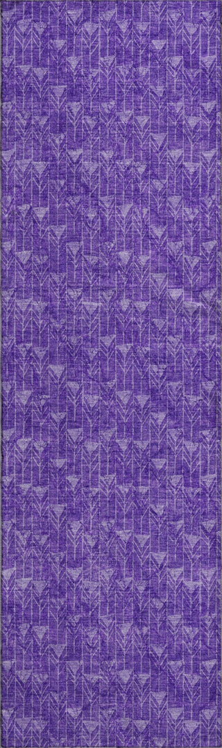 Piper Looms Mayfield Arrows AMF514 Purple Machine Washable Area Rug Runner Main Image