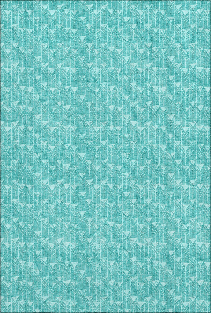 Piper Looms Mayfield Arrows AMF514 Teal Machine Washable Area Rug main image