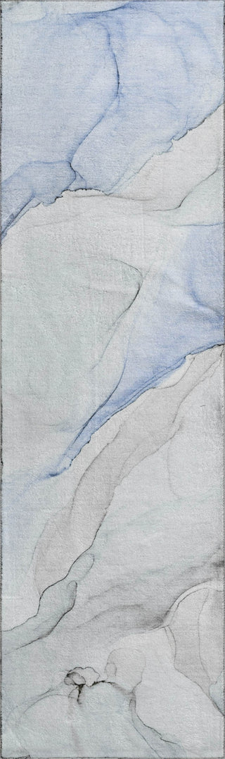 Piper Looms Mayfield Watercolors AMF515 Blue Machine Washable Area Rug Runner Main Image