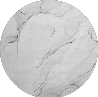 Piper Looms Mayfield Watercolors AMF515 Gray Machine Washable Area Rug Round Main Image