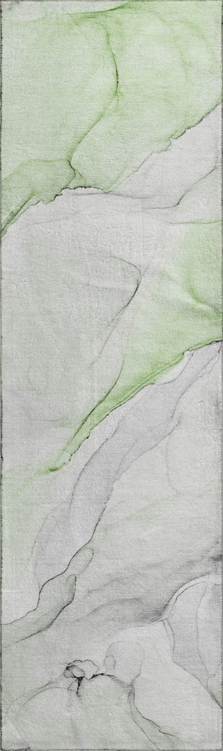 Piper Looms Mayfield Watercolors AMF515 Green Machine Washable Area Rug Runner Main Image