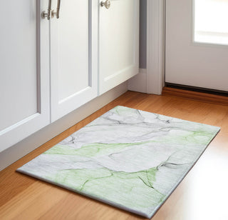 Piper Looms Mayfield Watercolors AMF515 Green Machine Washable Area Rug Scatter Lifestyle Image Feature