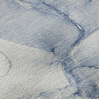 Piper Looms Mayfield Watercolors AMF516 Navy Machine Washable Area Rug Swatch Image