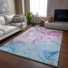 Piper Looms Mayfield Watercolors AMF516 Purple Machine Washable Area Rug Lifestyle Image Feature