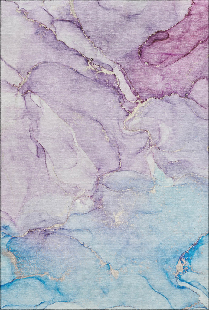 Piper Looms Mayfield Watercolors AMF516 Purple Machine Washable Area Rug main image