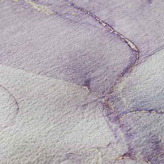 Piper Looms Mayfield Watercolors AMF516 Purple Machine Washable Area Rug Swatch Image