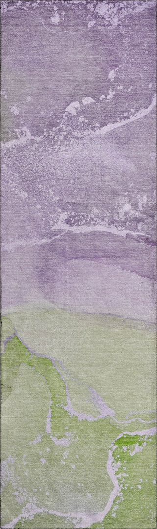 Piper Looms Mayfield Watercolors AMF517 Purple Machine Washable Area Rug Runner Main Image