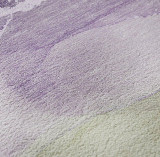 Piper Looms Mayfield Watercolors AMF517 Purple Machine Washable Area Rug Swatch Image