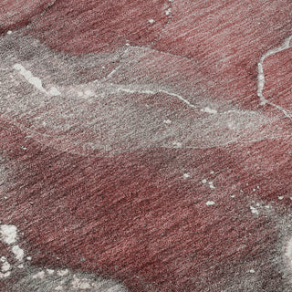 Piper Looms Mayfield Watercolors AMF518 Merlot Machine Washable Area Rug Swatch Image