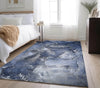 Piper Looms Mayfield Watercolors AMF518 Navy Machine Washable Area Rug Lifestyle Image Feature