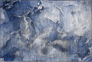 Piper Looms Mayfield Watercolors AMF518 Navy Machine Washable Area Rug Scatter Main Image