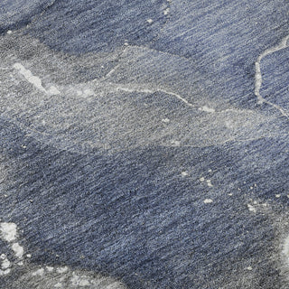 Piper Looms Mayfield Watercolors AMF518 Navy Machine Washable Area Rug Swatch Image