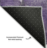 Piper Looms Mayfield Watercolors AMF518 Purple Machine Washable Area Rug Backing Image
