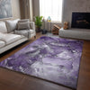 Piper Looms Mayfield Watercolors AMF518 Purple Machine Washable Area Rug Lifestyle Image Feature