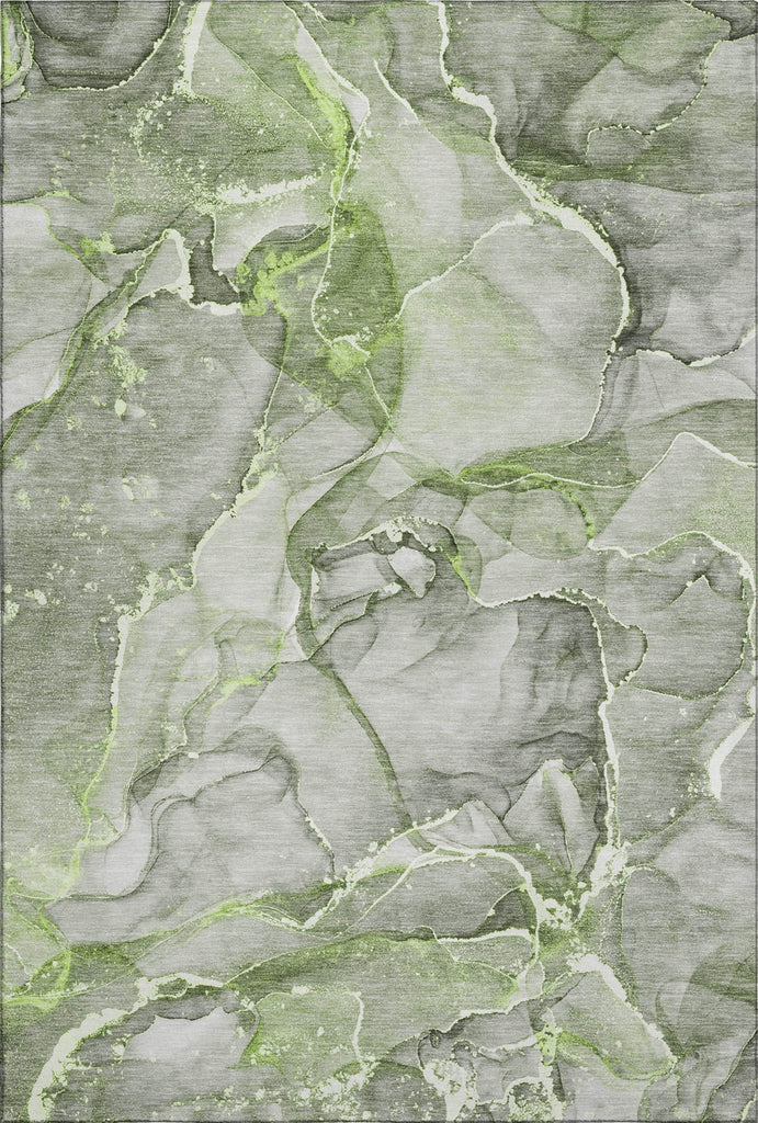 Piper Looms Mayfield Watercolors AMF519 Green Machine Washable Area Rug main image