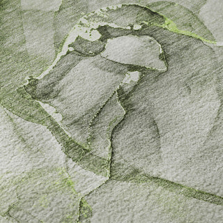 Piper Looms Mayfield Watercolors AMF519 Green Machine Washable Area Rug Swatch Image