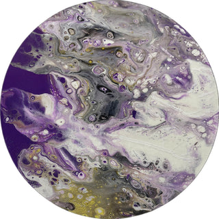 Piper Looms Mayfield Abstract AMF52 Amethyst Machine Washable Area Rug Round Main Image