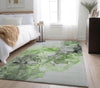 Piper Looms Mayfield Watercolors AMF520 Green Machine Washable Area Rug Lifestyle Image Feature