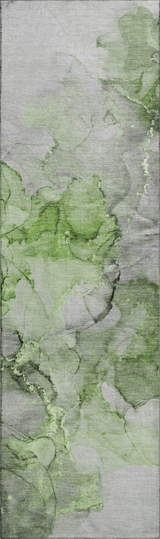 Piper Looms Mayfield Watercolors AMF520 Green Machine Washable Area Rug Runner Main Image