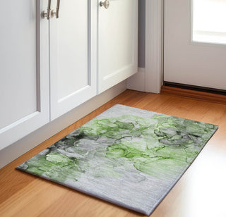 Piper Looms Mayfield Watercolors AMF520 Green Machine Washable Area Rug Scatter Lifestyle Image Feature