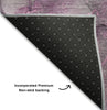 Piper Looms Mayfield Watercolors AMF520 Pink Machine Washable Area Rug Backing Image