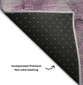 Piper Looms Mayfield Watercolors AMF520 Pink Machine Washable Area Rug Backing Image