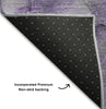Piper Looms Mayfield Watercolors AMF520 Purple Machine Washable Area Rug Backing Image