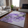 Piper Looms Mayfield Watercolors AMF520 Purple Machine Washable Area Rug Lifestyle Image Feature