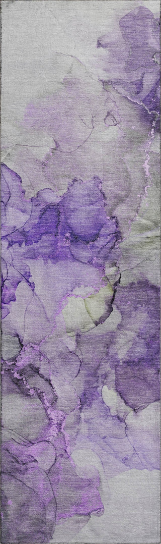 Piper Looms Mayfield Watercolors AMF520 Purple Machine Washable Area Rug Runner Main Image