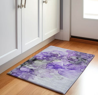 Piper Looms Mayfield Watercolors AMF520 Purple Machine Washable Area Rug Scatter Lifestyle Image Feature