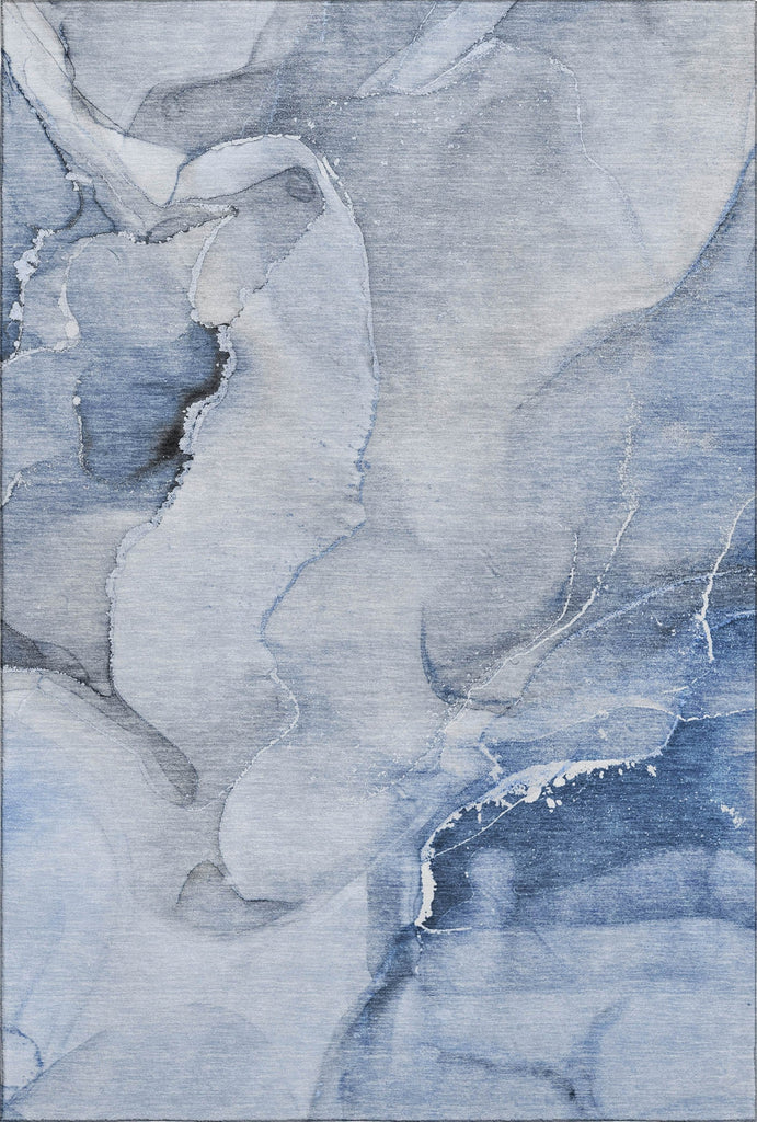 Piper Looms Mayfield Watercolors AMF521 Blue Machine Washable Area Rug main image