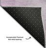 Piper Looms Mayfield Watercolors AMF521 Purple Machine Washable Area Rug Backing Image