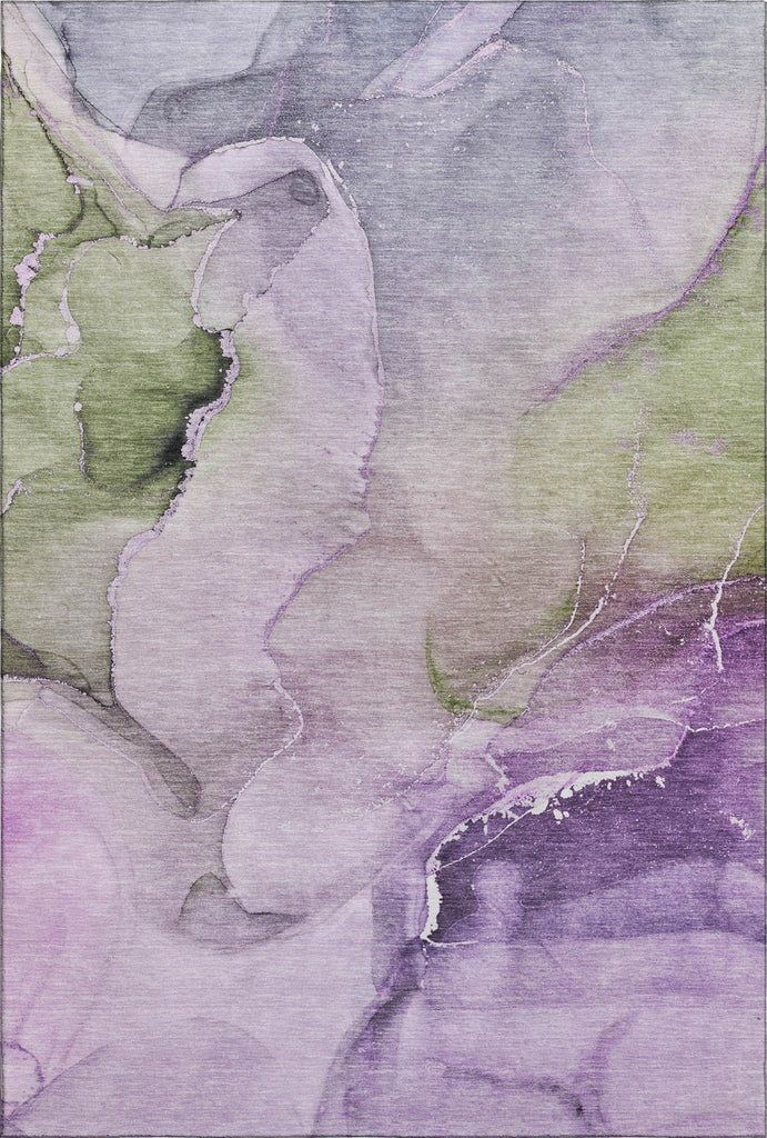 Piper Looms Mayfield Watercolors AMF521 Purple Machine Washable Area Rug main image