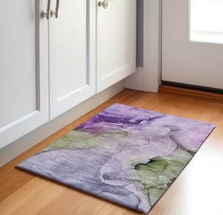 Piper Looms Mayfield Watercolors AMF521 Purple Machine Washable Area Rug Scatter Lifestyle Image Feature