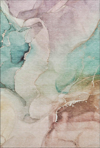 Piper Looms Mayfield Watercolors AMF521 Teal Machine Washable Area Rug main image
