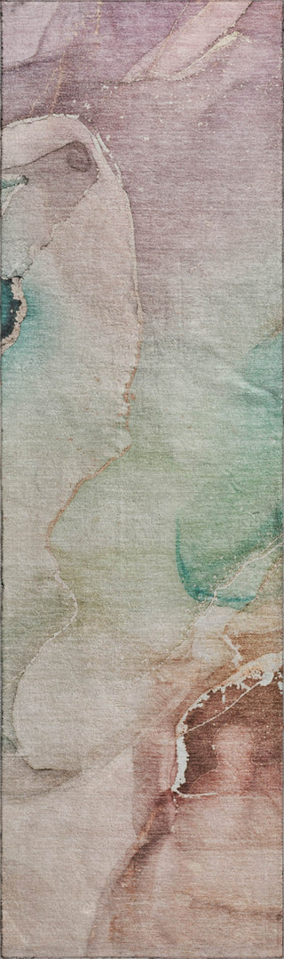 Piper Looms Mayfield Watercolors AMF521 Teal Machine Washable Area Rug Runner Main Image