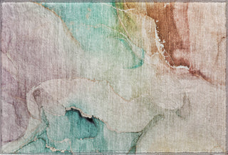 Piper Looms Mayfield Watercolors AMF521 Teal Machine Washable Area Rug Scatter Main Image