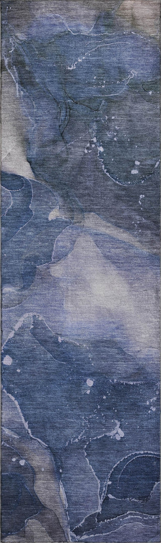 Piper Looms Mayfield Watercolors AMF522 Blue Machine Washable Area Rug Runner Main Image