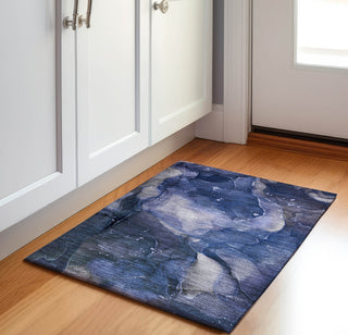 Piper Looms Mayfield Watercolors AMF522 Blue Machine Washable Area Rug Scatter Lifestyle Image Feature