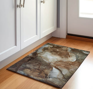 Piper Looms Mayfield Watercolors AMF522 Brown Machine Washable Area Rug Scatter Lifestyle Image Feature