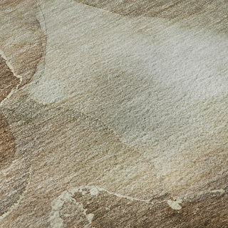 Piper Looms Mayfield Watercolors AMF522 Brown Machine Washable Area Rug Swatch Image