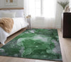Piper Looms Mayfield Watercolors AMF522 Emerald Machine Washable Area Rug Lifestyle Image Feature